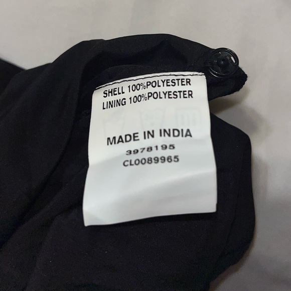 eShakti Blue Black and Light Blue long Dress Size L-12 - Picture 8 of 9